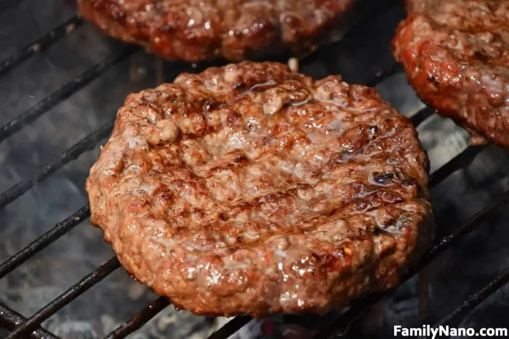 Meat Burgers For Hamburger Grilled On Grill