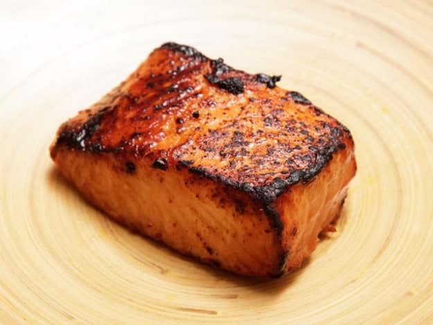 Miso-glazed salmon