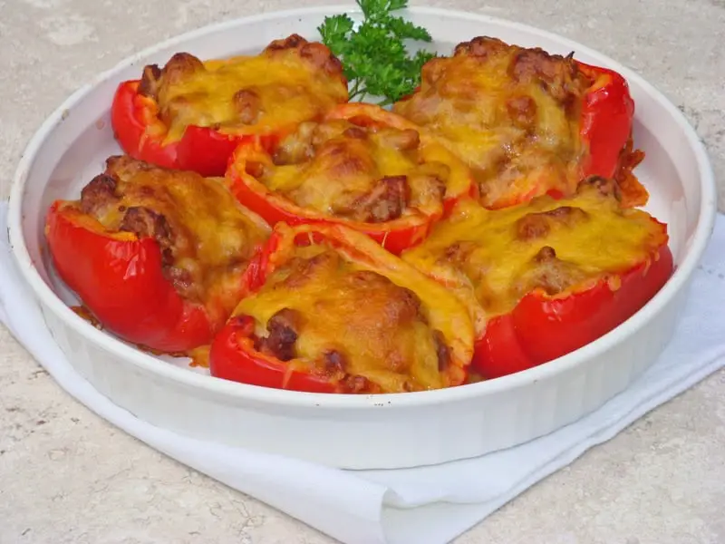 Sloppy Joe Stuffed Peppers