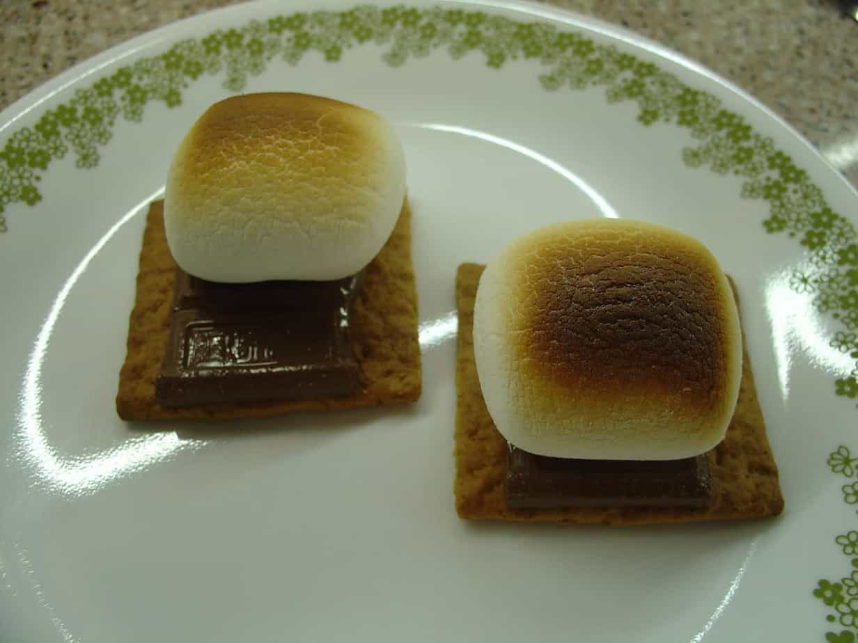 Toaster oven smores