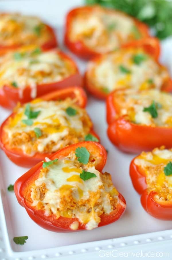 Cheesy Chicken Stuffed Peppers