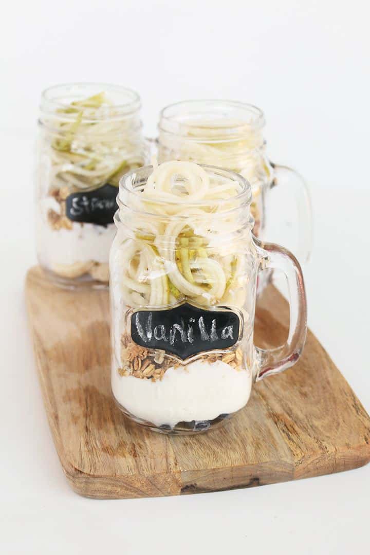 Pear Noodle Yogurt Parfaits