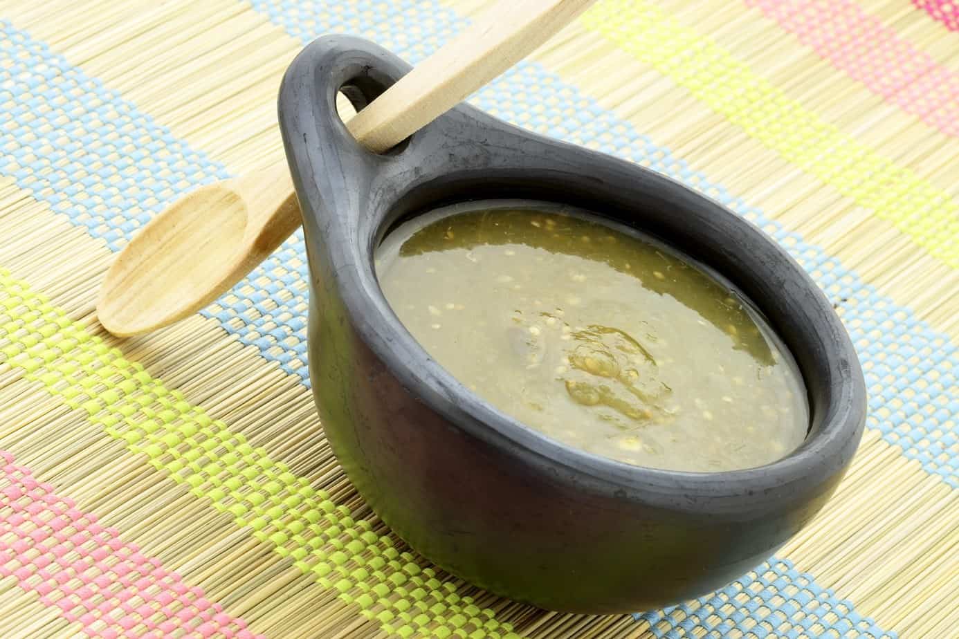 fresh delicious flavorful tomatillo sauce