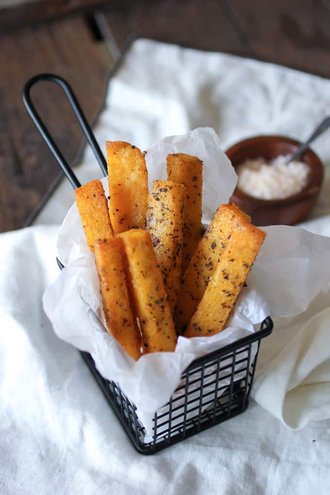 Baked Polenta Chips