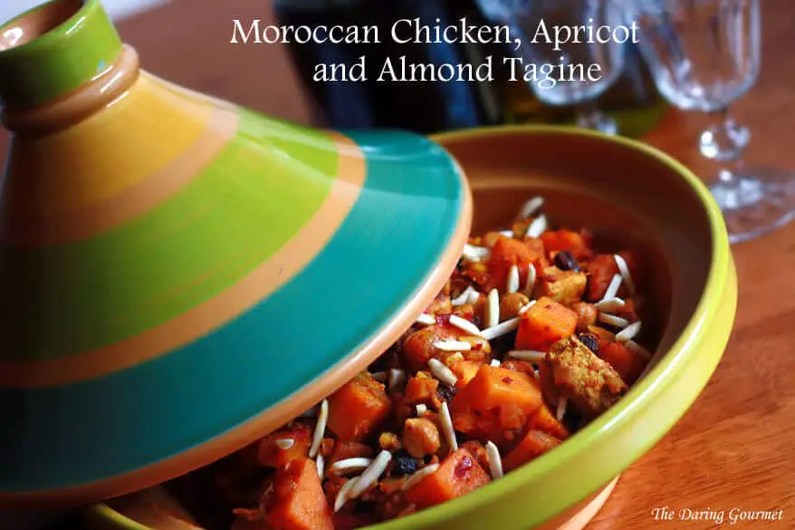 Moroccan Chicken, Apricot and Almond Tagine