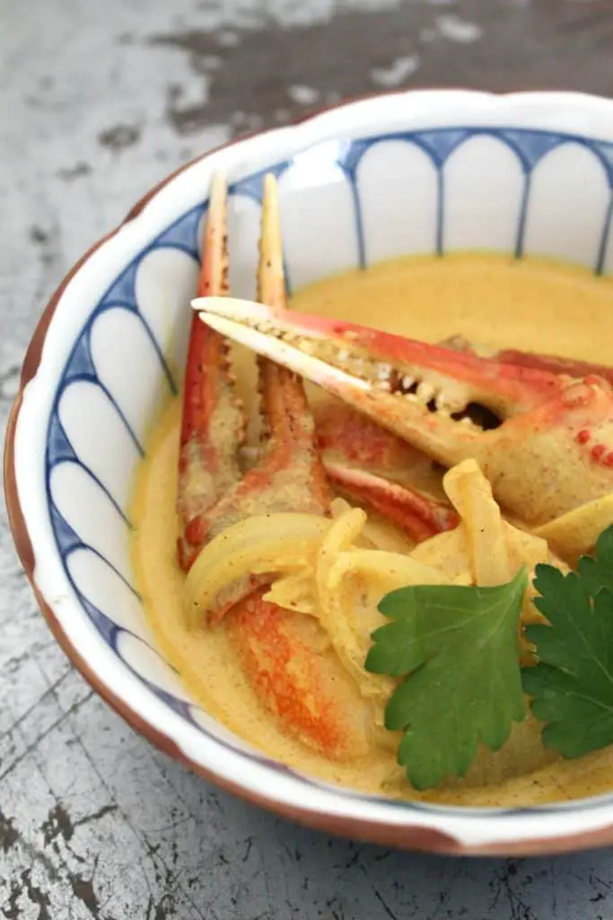 Crab curry sauce