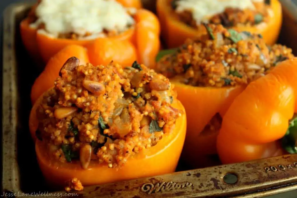 Millet-Stuffed Peppers