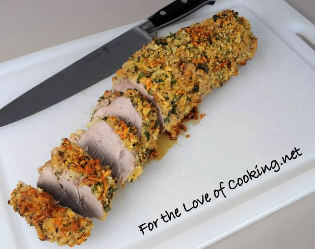 Mustard Panko-Encrusted Pork Tenderloin