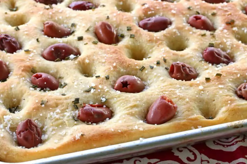 Olive Focaccia Bread