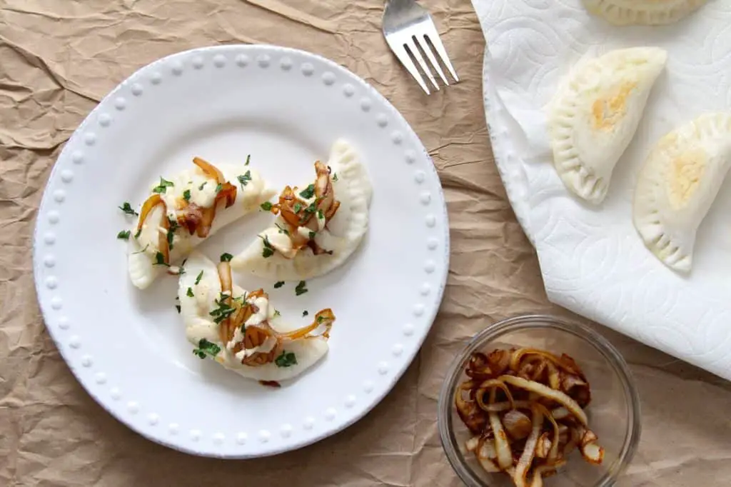 Potato Stuffed pierogies