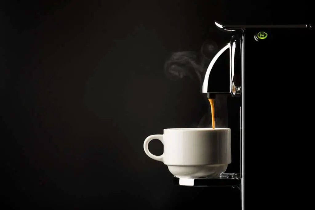 Preparing A Cup Of Espresso Coffee