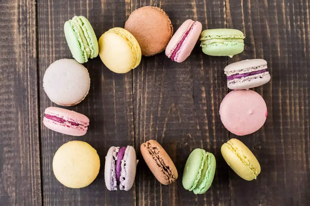 Different types of macaroons