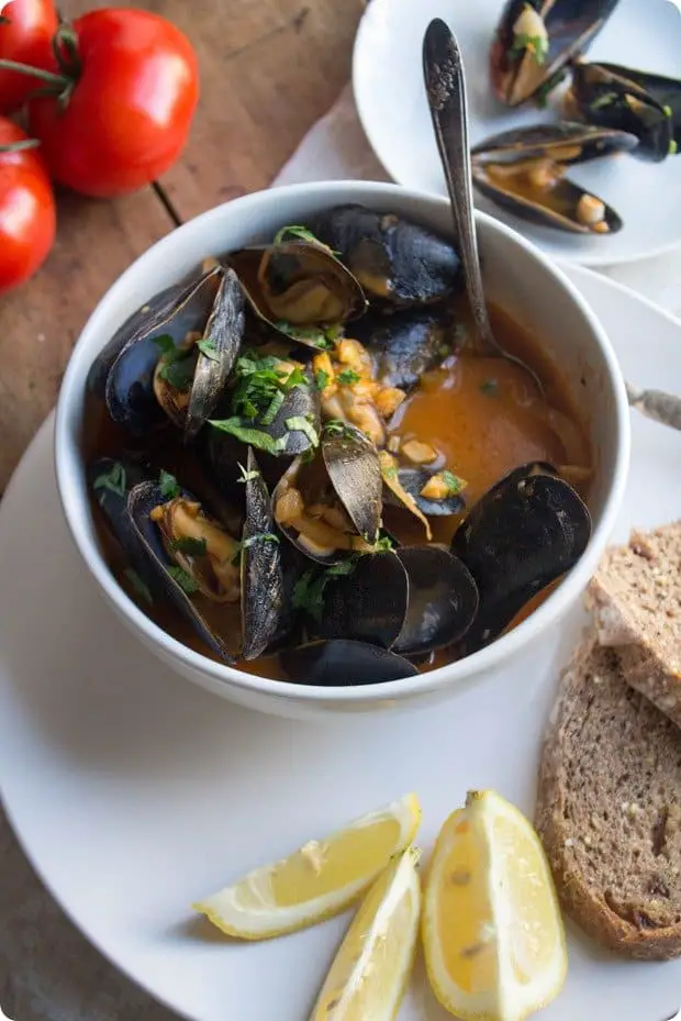 Tomato Fennel Mussels