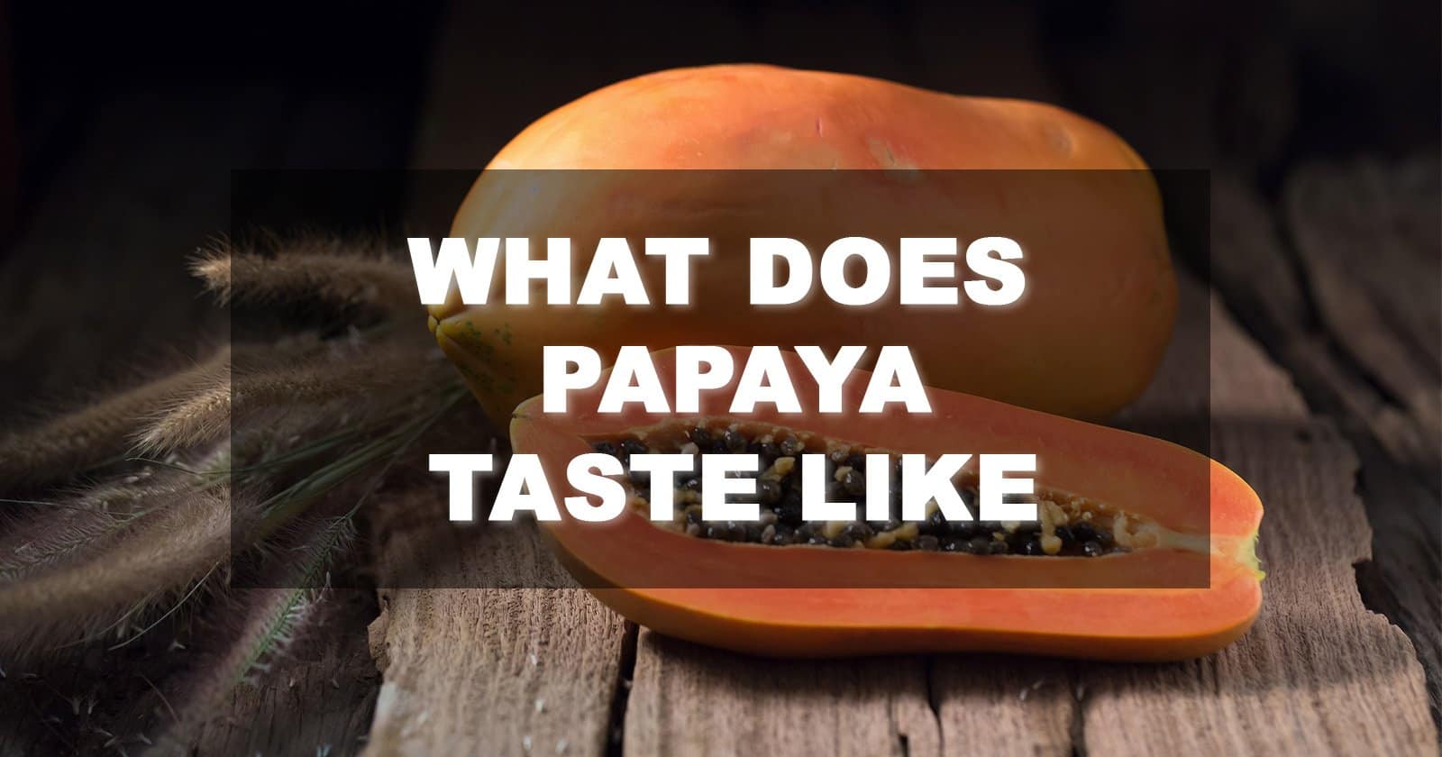what does papaya taste like