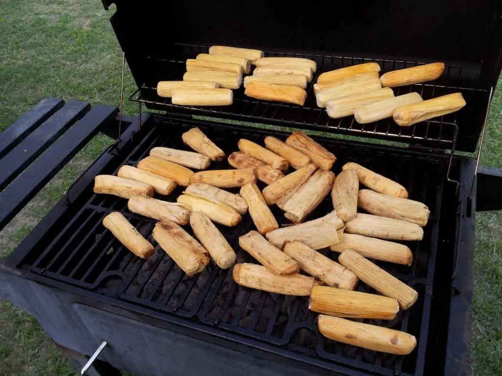 Grilled tamales