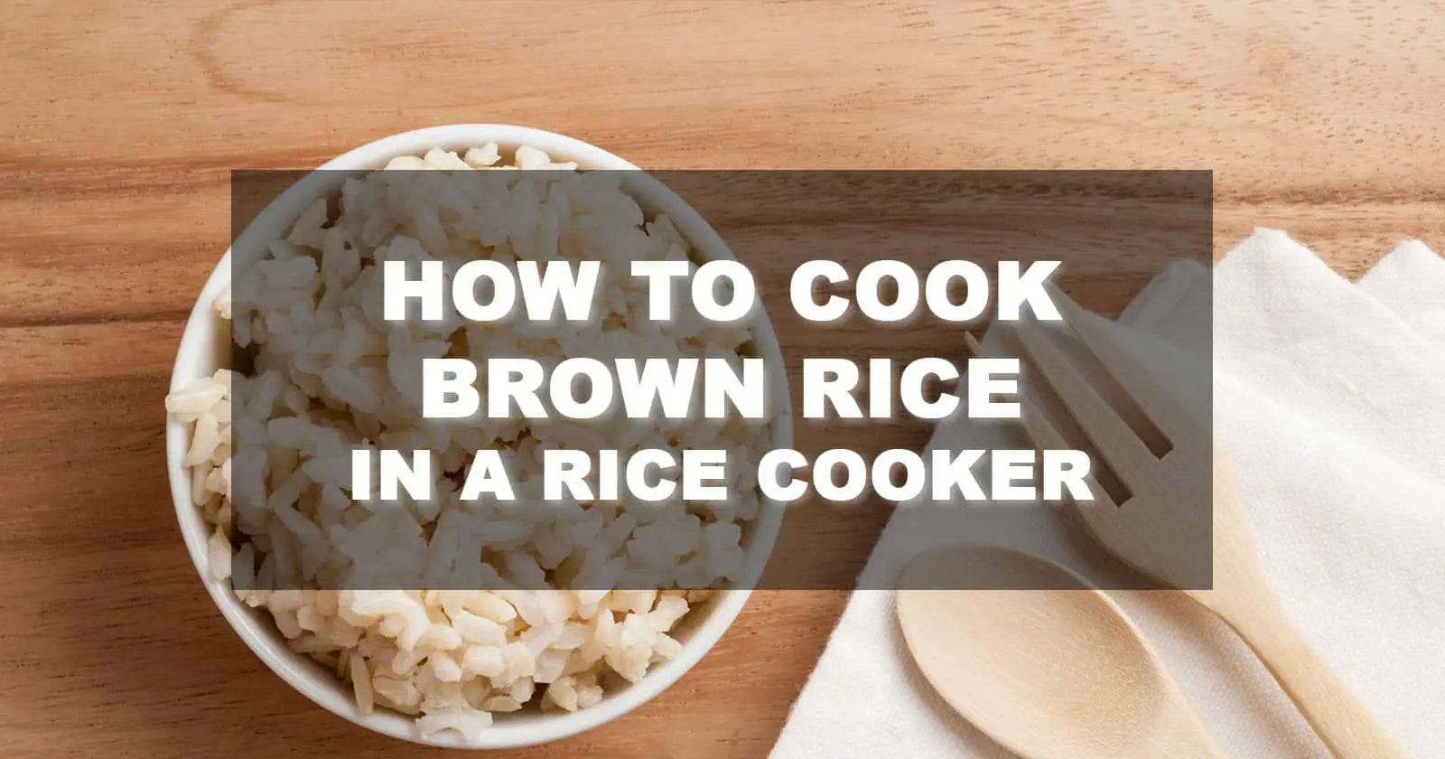how to cook brown rice in a rice cooker