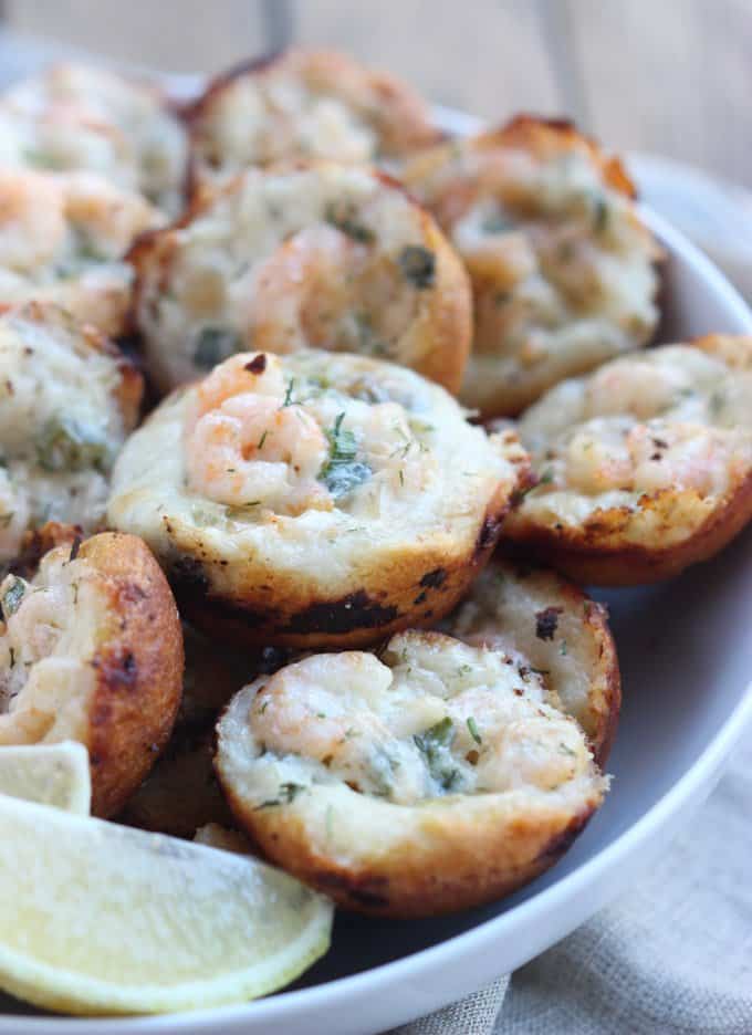 Shrimp Scampi Poppers