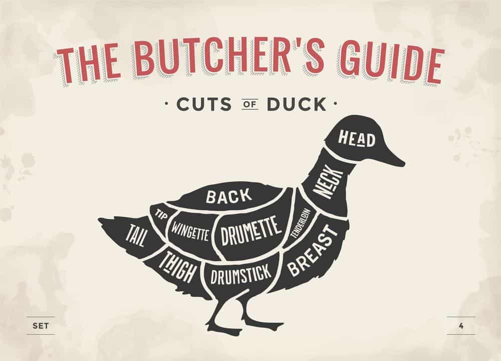 Cuts of duck