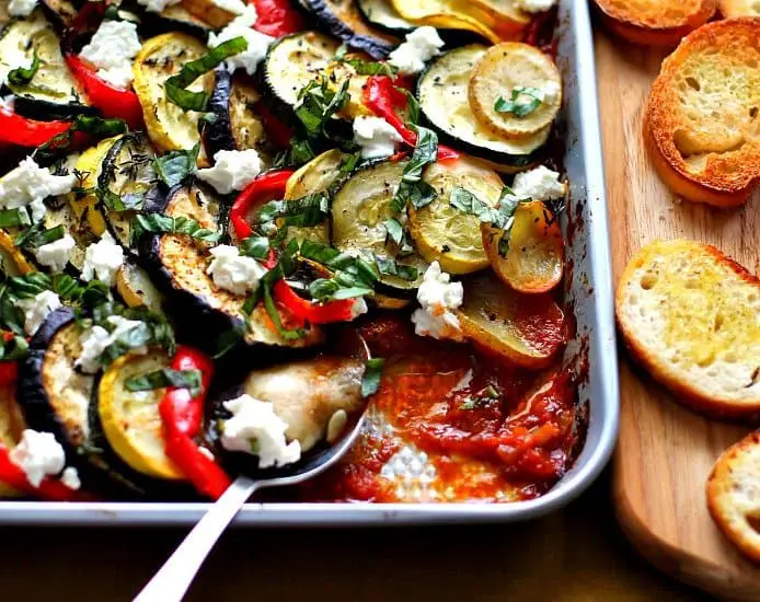 Goat Cheese Ratatouille