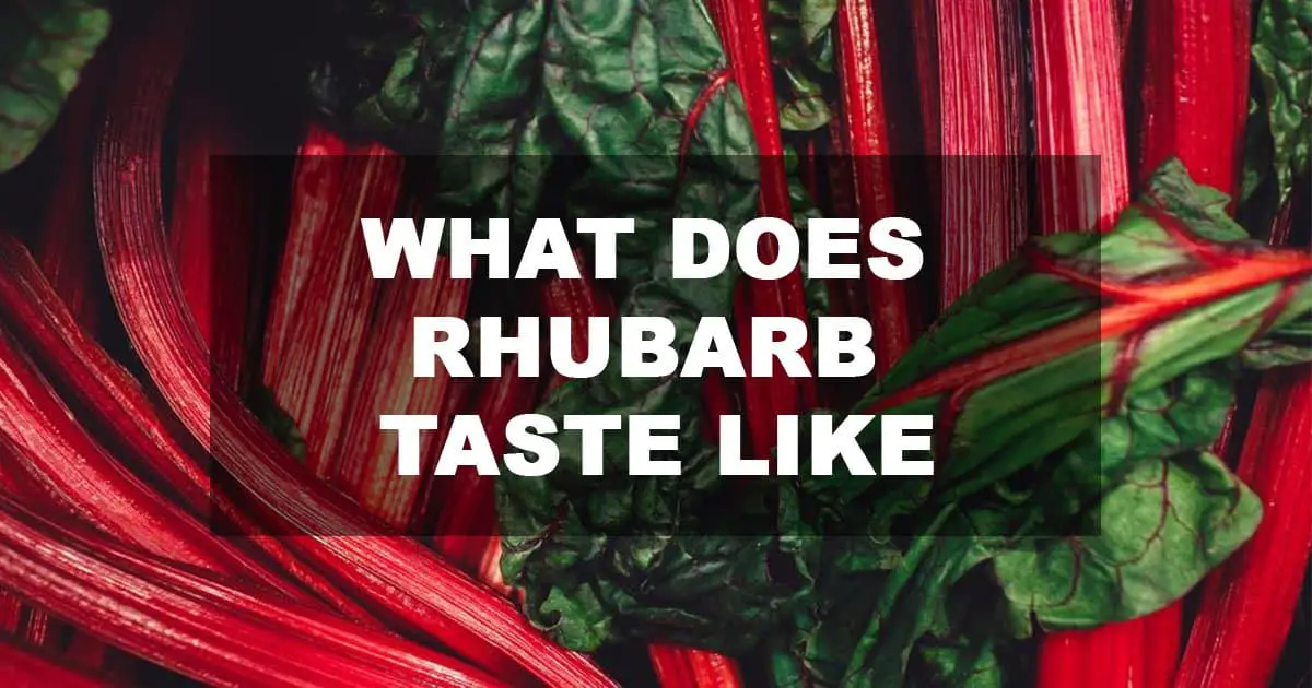 what does rhubarb taste like
