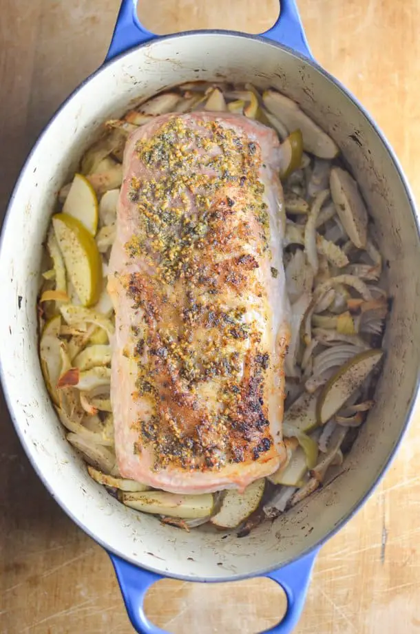 Fennel And Apple Pork Roast