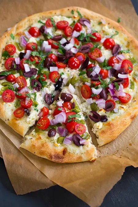 Greek pizza
