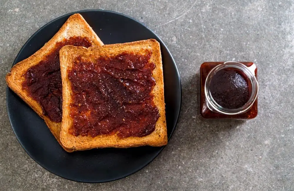 Vegemite spread on toast